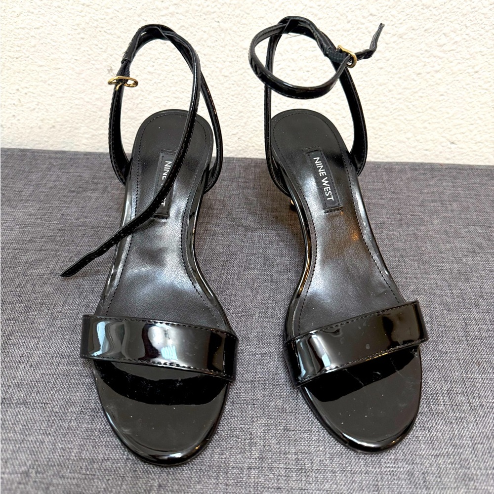 Nine West Glossy Black Women's Heels